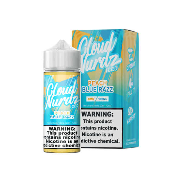 Cloud Nurdz Peach Blue Razz Ice Cloud Nurdz Peach Blue Razz Ice