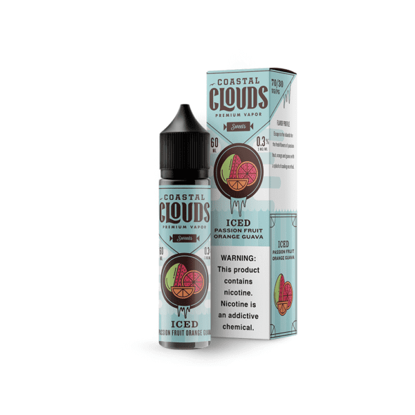 Coastal Clouds Premium Vapor Passion Fruit Orange Guava Ice Coastal Clouds Premium Vapor Passion Fruit Orange Guava Ice