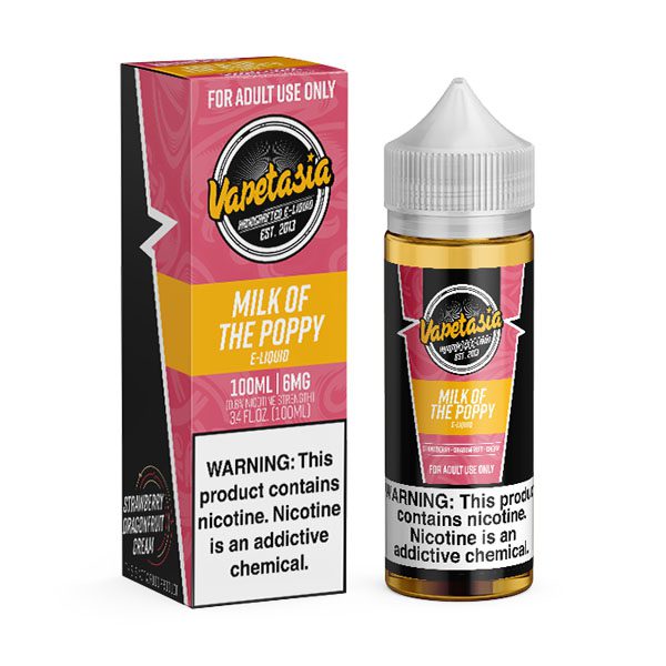 vapetasia freebase eliquid 100ml milk of the poppy 6mg vapetasia freebase eliquid 100ml milk of the poppy 6mg