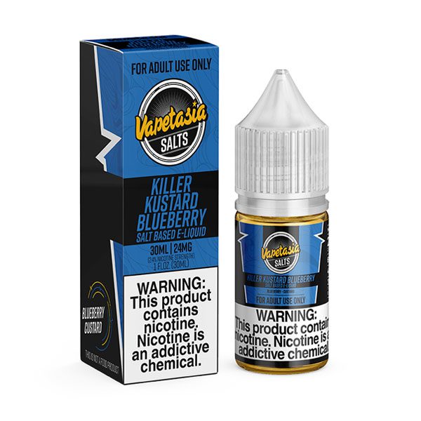 vapetasia salt eliquid 30ml killer kustard blueberry 24mg