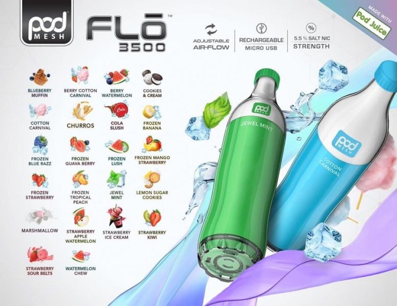 Buy Pod Juice, Pod FLO 3500 5.5% TF Disposable Device Online