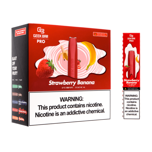elf bar vape uk Strawberry Banana Ice Geek Bar B5000 Disposable Vape main image 1