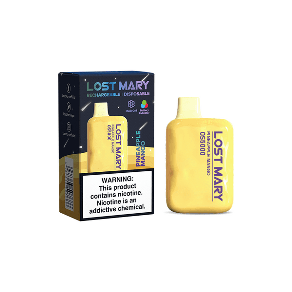 Lost Mary Buy Lost Mary OS5000 0% Ice Vape Pineapple Duo