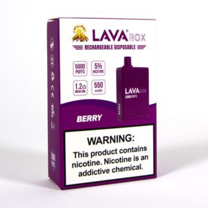 lava box disposable vape berry