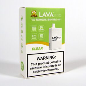 lava box disposable vape clear