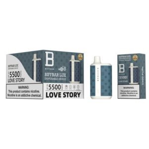 biff bar lux 5500 puffs love story