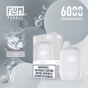 flum pebble clear 6000 puffs
