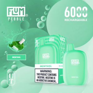flum pebble menthol 6000 puffs