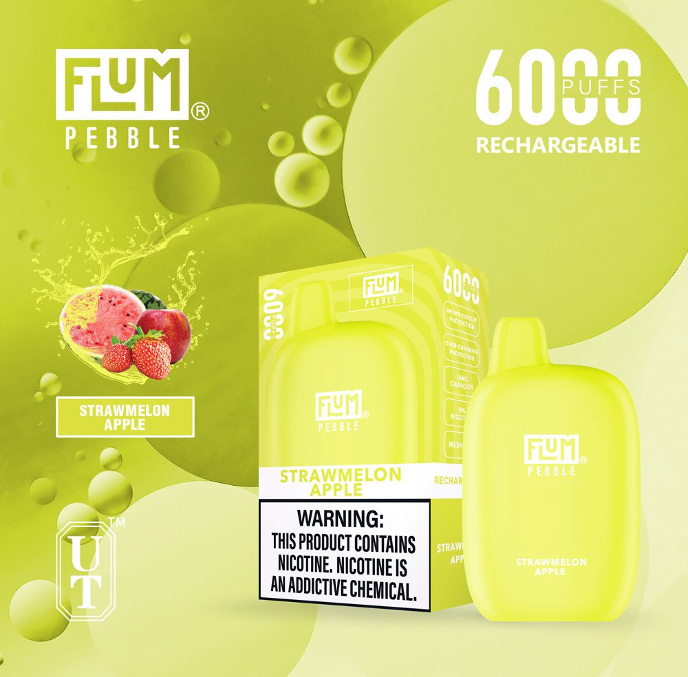 elf bar vape uk FLUM Pebble 6000 Puffs Disposable Vape Pack 10 Pck – HQD Tech USA main image 1
