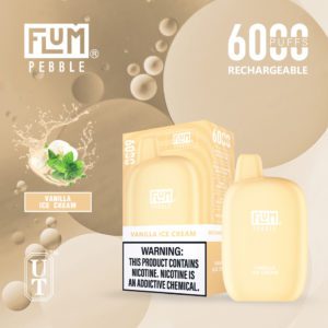 flum pebble vanilla ice cream 6000 puffs