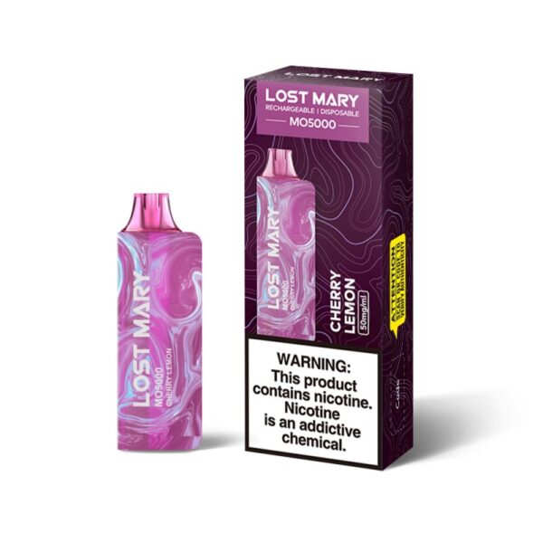lost mary mo5000 disposable device 5000 puffs cherry lemon lost mary mo5000 disposable device 5000 puffs cherry lemon