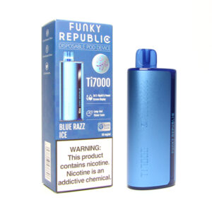 funky republic ti7000 diposable blue razz ice