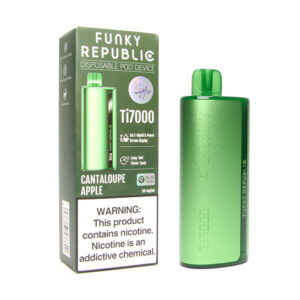 funky republic ti7000 diposable cantaloupe apple