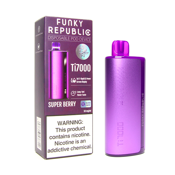 funky republic vape flavors Blue Red Mint Funky Republic Ti7000 main image 0