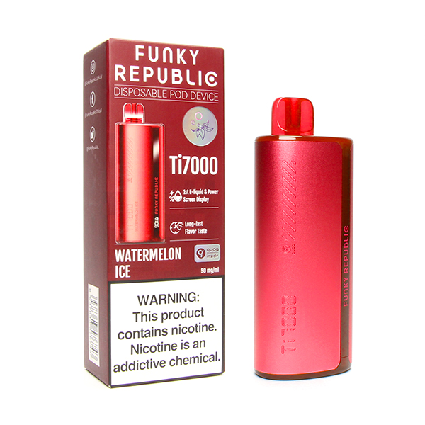 funky republic ti7000 diposable watermelon ice