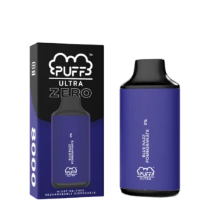 puff ultra zero disposable 8000 puffs blue razz pomegranate