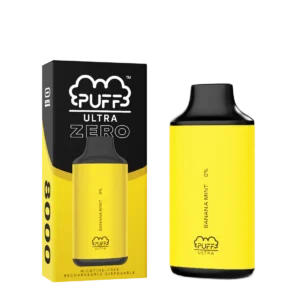 puff ultra zero disposable 8000 puffs banana mint