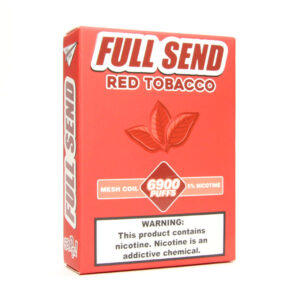 full send disposable red tobacco