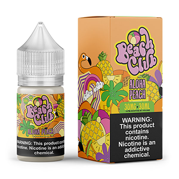 beach club eliquid 30ml aloha peach