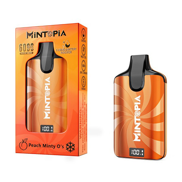 mintopia 6000 disposable peach minty os