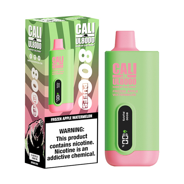cali ul8000 disposable frozen apple watermelon cali ul8000 disposable frozen apple watermelon