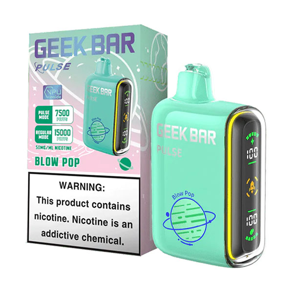 geek bar pulse 15k puff disposable blow pop
