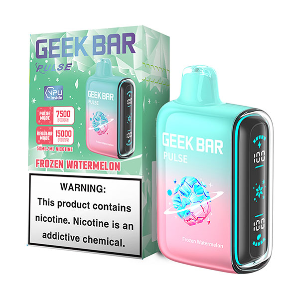 geek bar pulse 15k puff disposable frozen watermelon