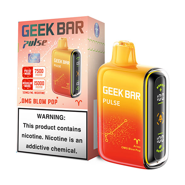 geek bar pulse 15k puff disposable omg blow pop