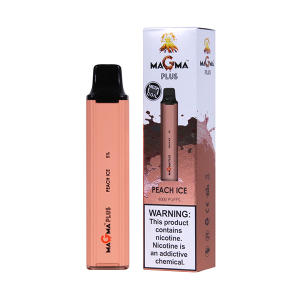 magma plus 4000 puff disposable peach ice