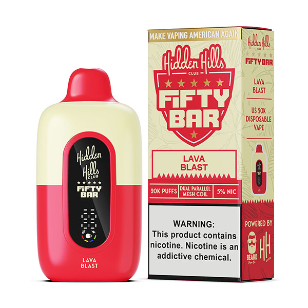 hidden hills x fifty bar 20k puff disposable lava blast hidden hills x fifty bar 20k puff disposable lava blast
