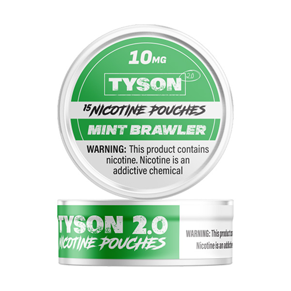 tyson 2 nicotine pouches 10mg mint brawler tyson 2 nicotine pouches 10mg mint brawler