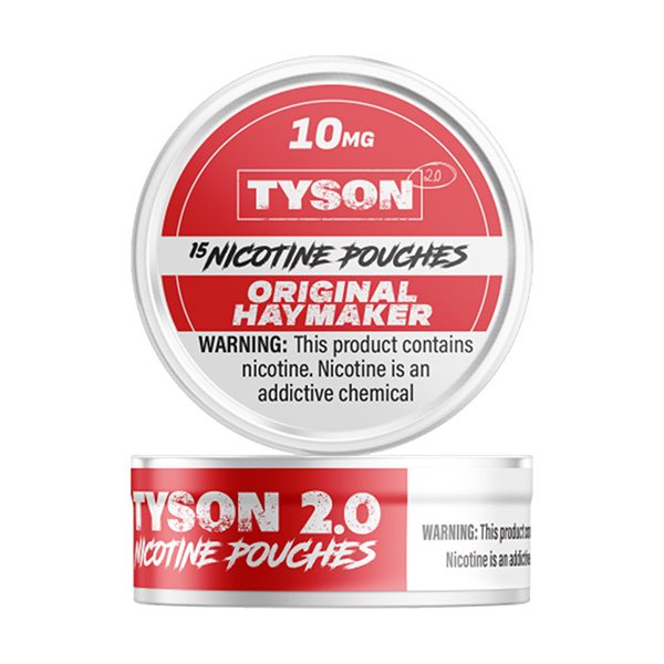 tyson 2 nicotine pouches 10mg original haymaker tyson 2 nicotine pouches 10mg original haymaker