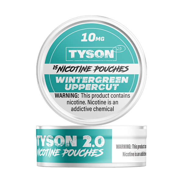 tyson 2 nicotine pouches 10mg wintergreen uppercut tyson 2 nicotine pouches 10mg wintergreen uppercut