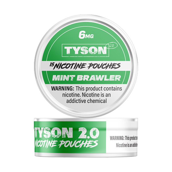 tyson 2 nicotine pouches 6mg mint brawler tyson 2 nicotine pouches 6mg mint brawler