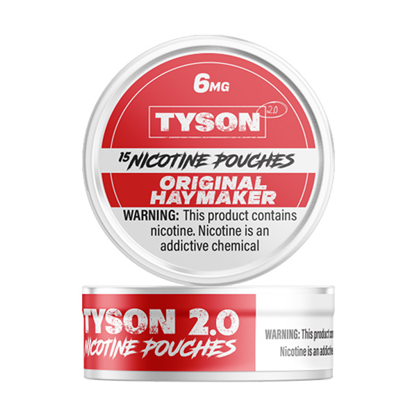 tyson 2 nicotine pouches 6mg original haymaker tyson 2 nicotine pouches 6mg original haymaker