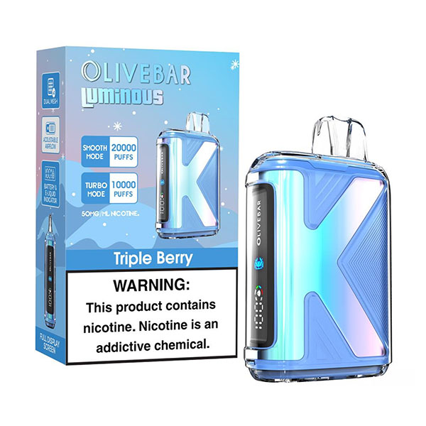 olivebar luminous 20k puff disposable triple berry olivebar luminous 20k puff disposable triple berry