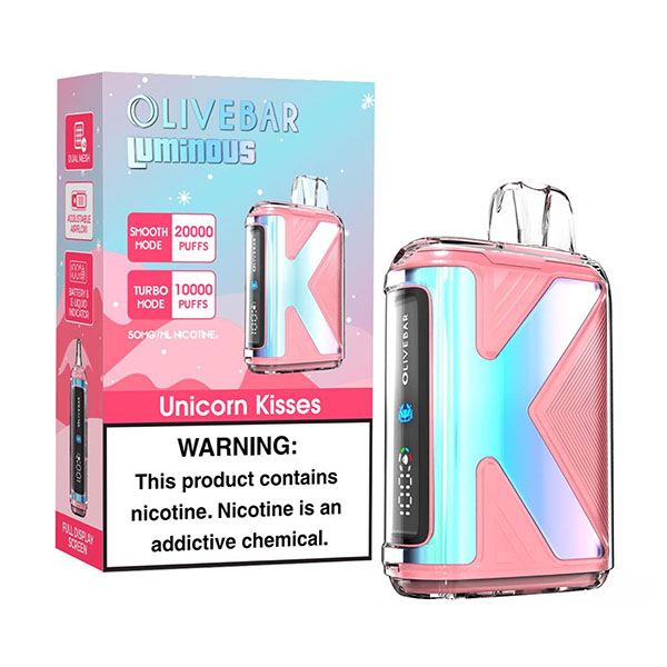 olivebar luminous 20k puff disposable unicorn kisses olivebar luminous 20k puff disposable unicorn kisses