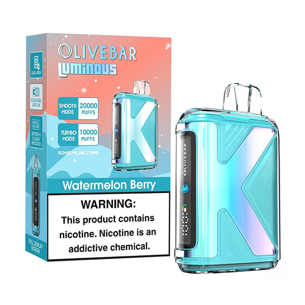 olivebar luminous 20k puff disposable watermelon berry olivebar luminous 20k puff disposable watermelon berry