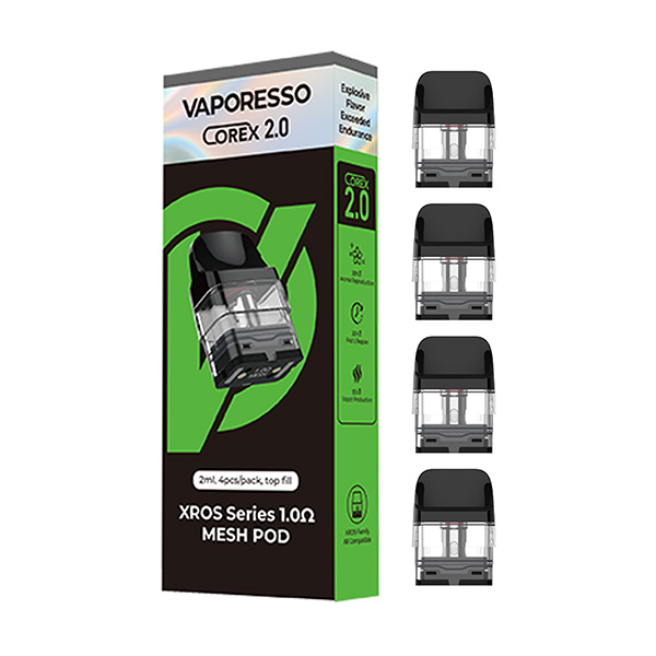 elf bar vape uk XROS Pods 4-Pack | 0.6Ω-1.2Ω Replacement Pods main image 1