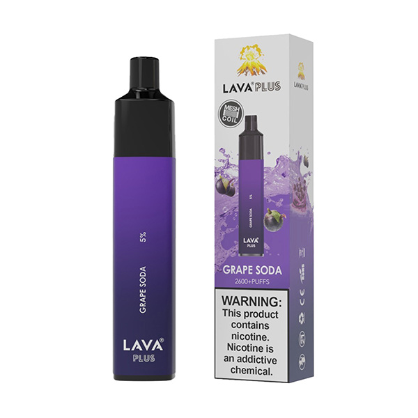lava plus 2600 puff disposable grape soda lava plus 2600 puff disposable grape soda