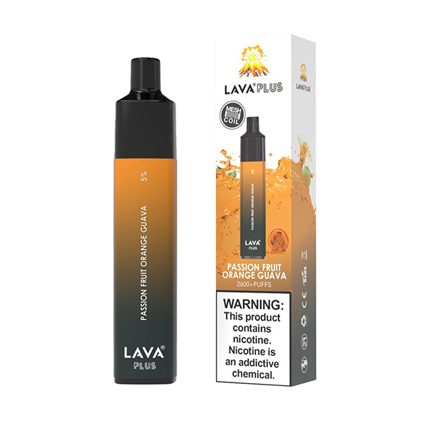 lava plus 2600 puff disposable passion fruit orange guava lava plus 2600 puff disposable passion fruit orange guava