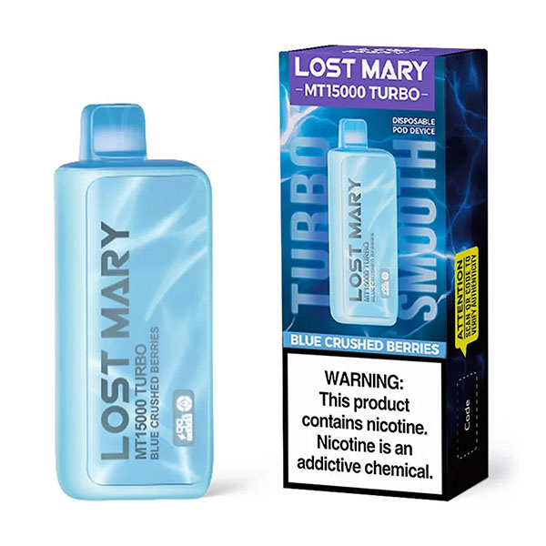 lost mary mt15000 turbo blue crushed berries lost mary mt15000 turbo blue crushed berries