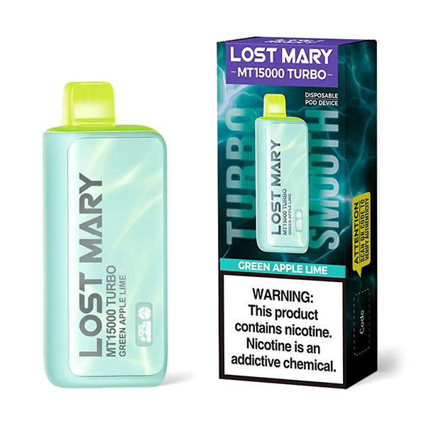 lost mary mt15000 turbo green apple lime lost mary mt15000 turbo green apple lime