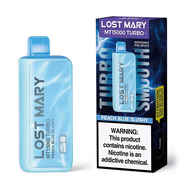 lost mary mt15000 turbo peach blue slushy lost mary mt15000 turbo peach blue slushy