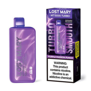 lost mary mt15000 turbo purple passion fruit