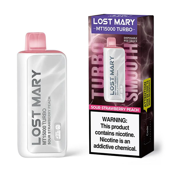lost mary mt15000 turbo sour strawberry peach lost mary mt15000 turbo sour strawberry peach