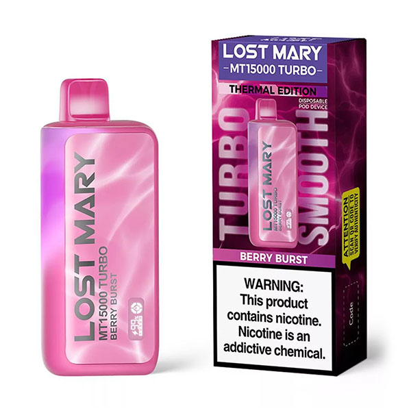 lost mary mt15000 turbo thermal edition berry burst lost mary mt15000 turbo thermal edition berry burst