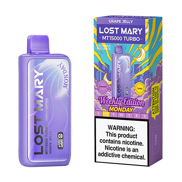 lost mary mt15000 turbo weekly edition grape jelly lost mary mt15000 turbo weekly edition grape jelly