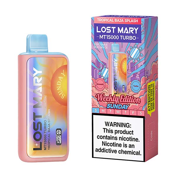 lost mary mt15000 turbo weekly edition tropical baja splash lost mary mt15000 turbo weekly edition tropical baja splash