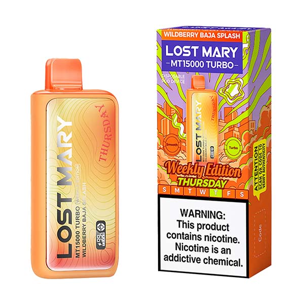lost mary mt15000 turbo weekly edition wildberry baja splash lost mary mt15000 turbo weekly edition wildberry baja splash